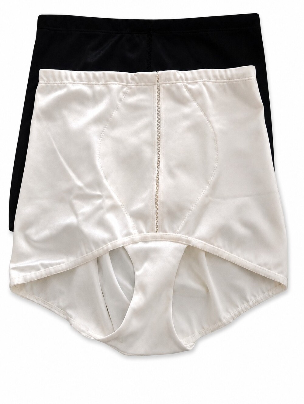 Vintage 1980s Bali Shapewear Girdle Briefs Black White 2 Pc Set Size L